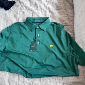 Peter Millar Masters Green Polo Shirt Classic Design